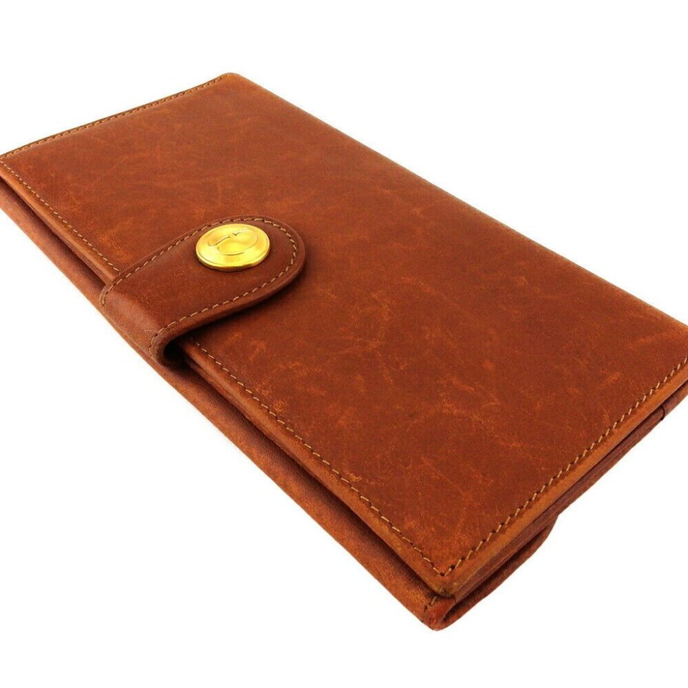 GUCCI Long Wallet Double G Leather Authentic - Picture 3 of 11